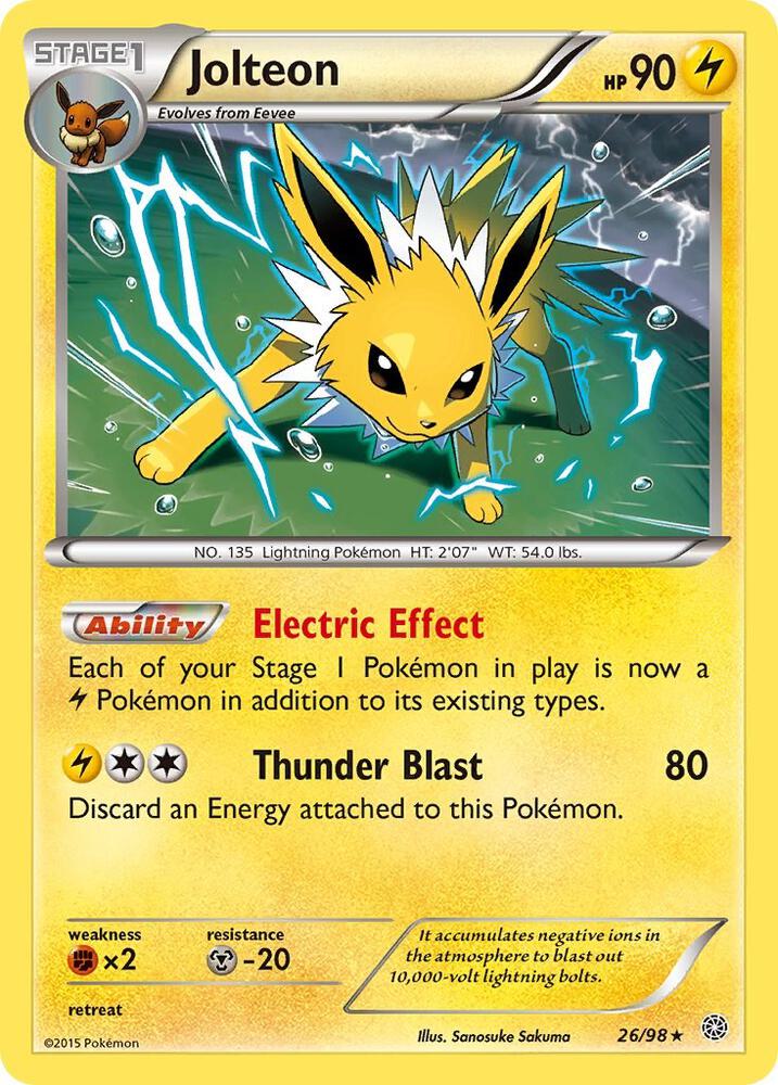 Pokemon Jolteon 26/98 Ancient Origins
