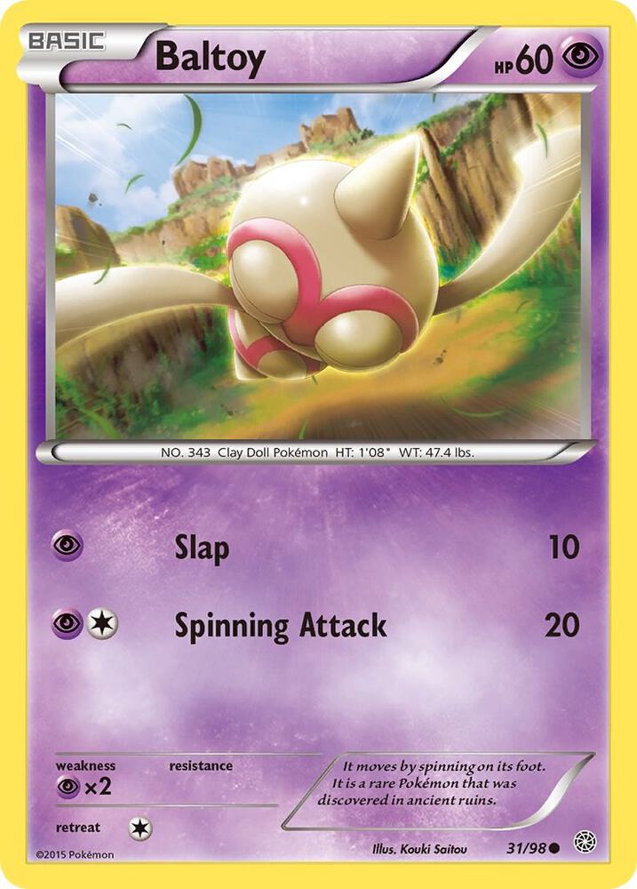 Pokemon Baltoy 31/98 Ancient Origins