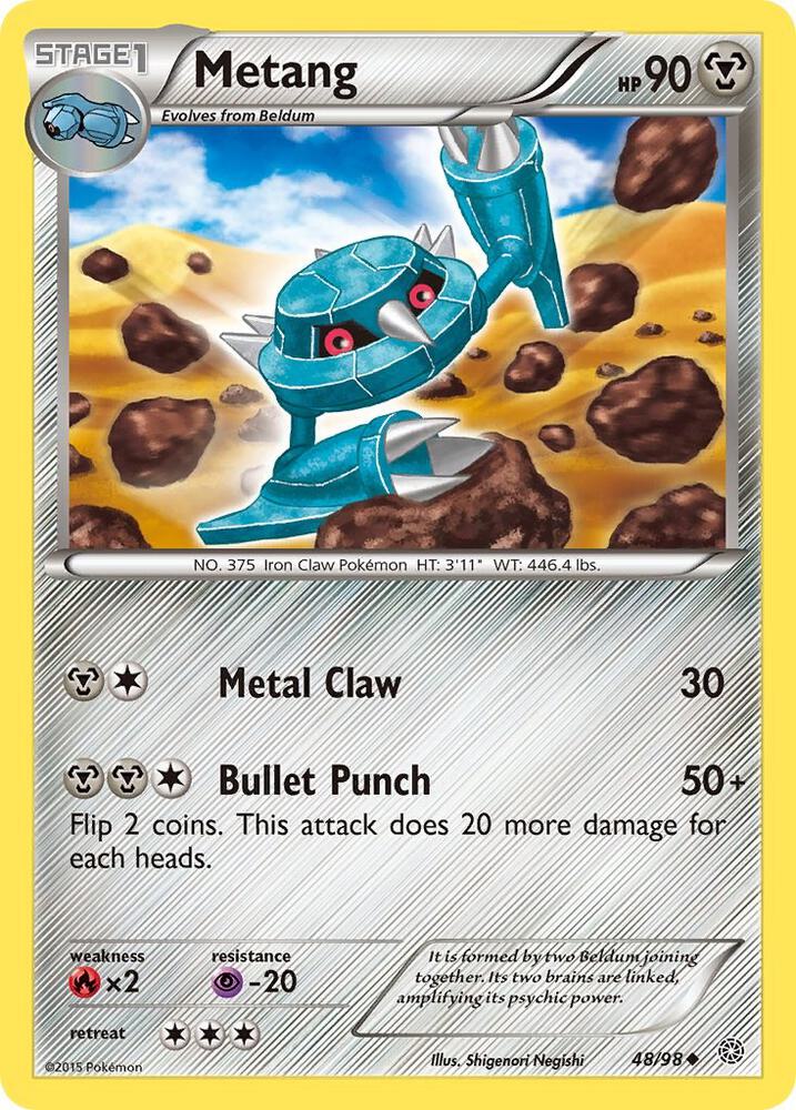 Pokemon Metang 48/98 Ancient Origins