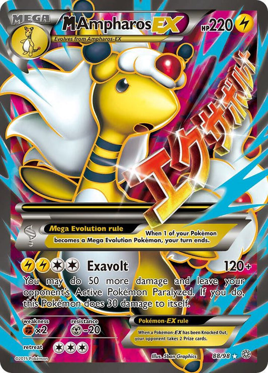 Pokemon M Ampharos EX 88/98 Ancient Origins