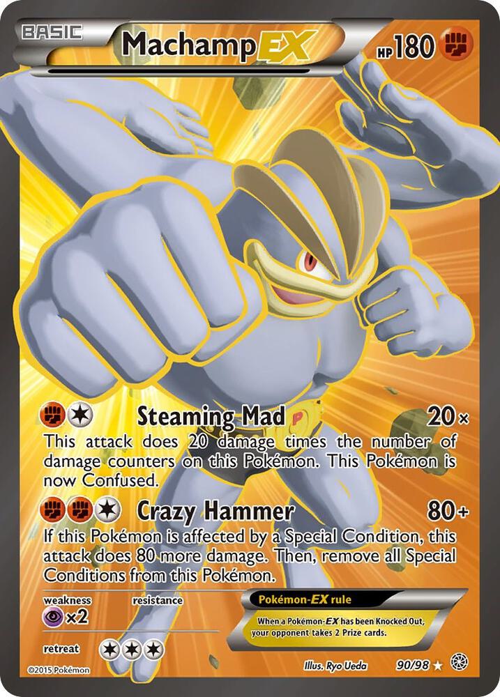 Pokemon Machamp EX 90/98 Ancient Origins