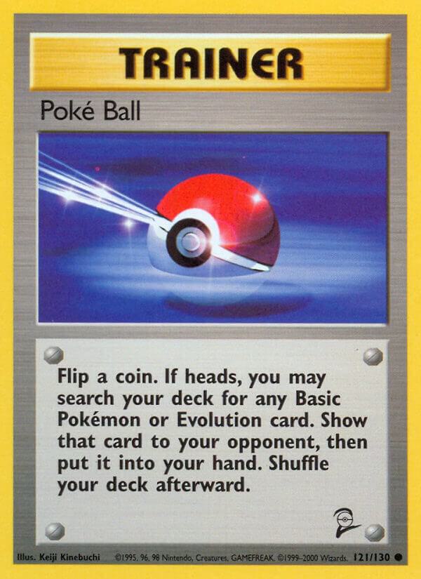 Pokemon Poke Ball #121 Base Set 2