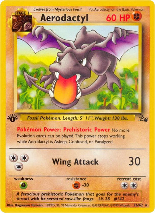 Pokemon Aerodactyl #16 Fossil