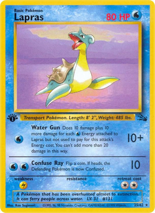 Pokemon Lapras #25 Fossil