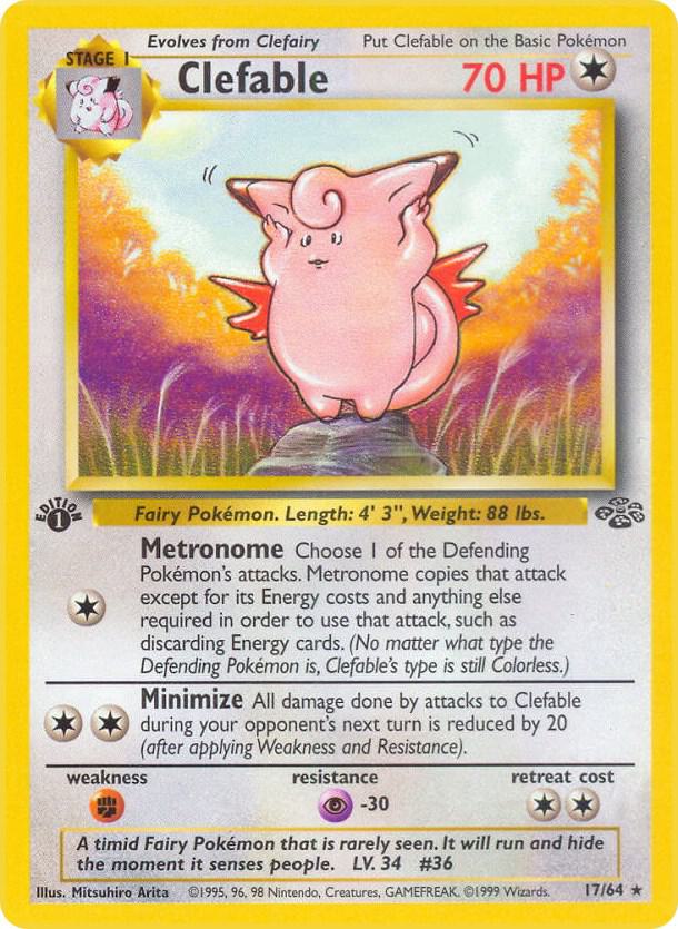 Pokemon Clefable #17 Jungle