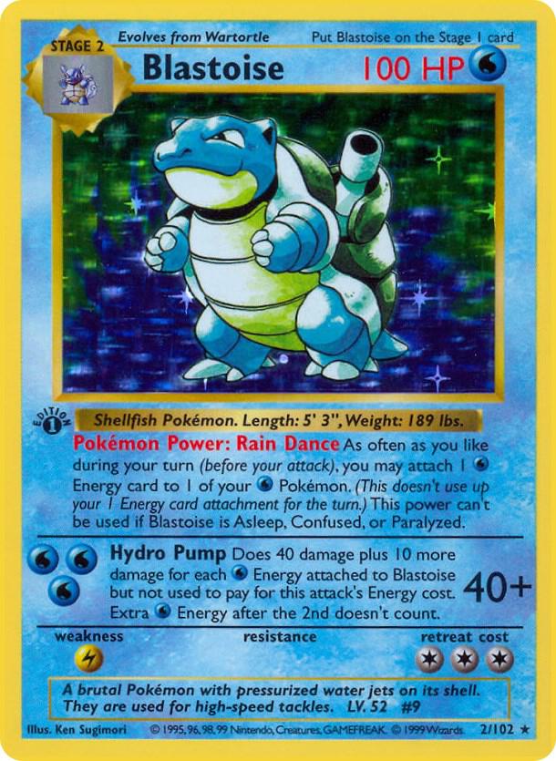 Pokemon Blastoise #2 Base Set