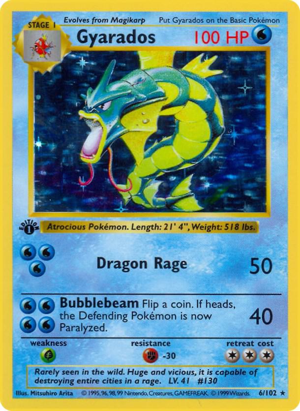 Pokemon Gyarados #6 Base Set