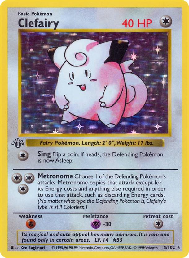 Pokemon Clefairy #5 Base Set