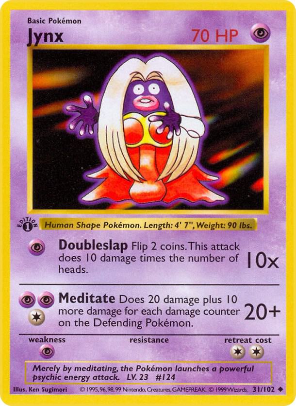 Pokemon Jynx #31 Base Set