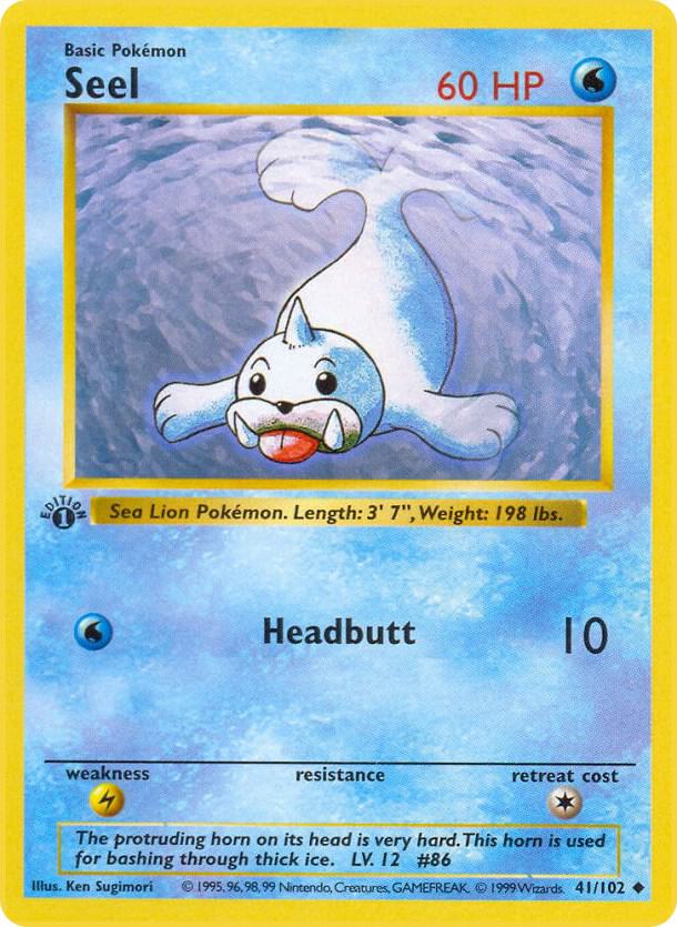 Pokemon Seel #41 Base Set
