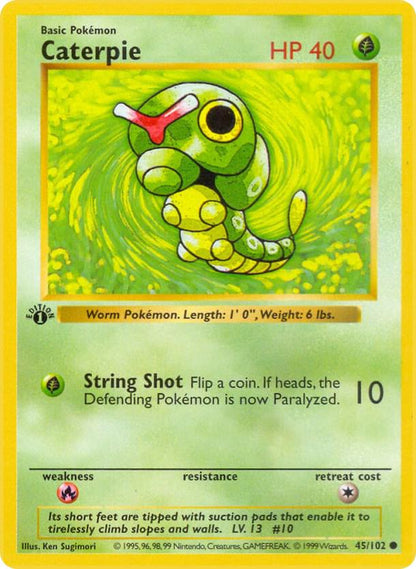 Pokemon Caterpie #45 Base Set