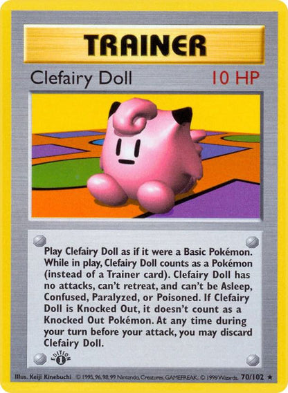 Pokemon Clefairy Doll #70 Base Set