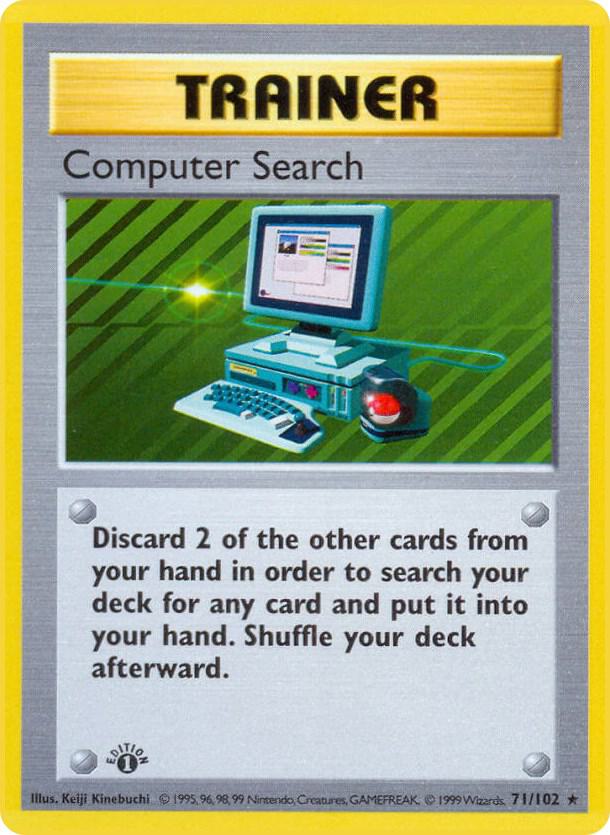 Pokemon Computer Search #71 Base Set