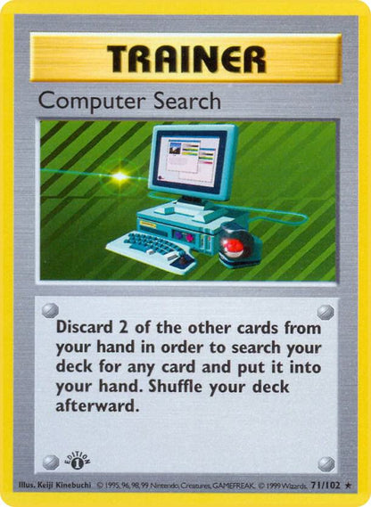 Pokemon Computer Search #71 Base Set