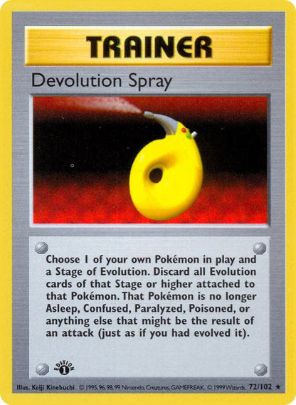 Pokemon Devolution Spray #72 Base Set