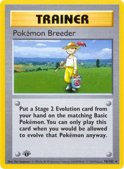 Pokemon Breeder #76 Base Set
