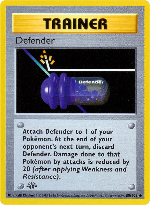 Pokemon Defender #80 Base Set