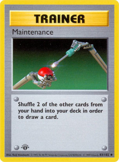 Pokemon Maintenance #83 Base Set