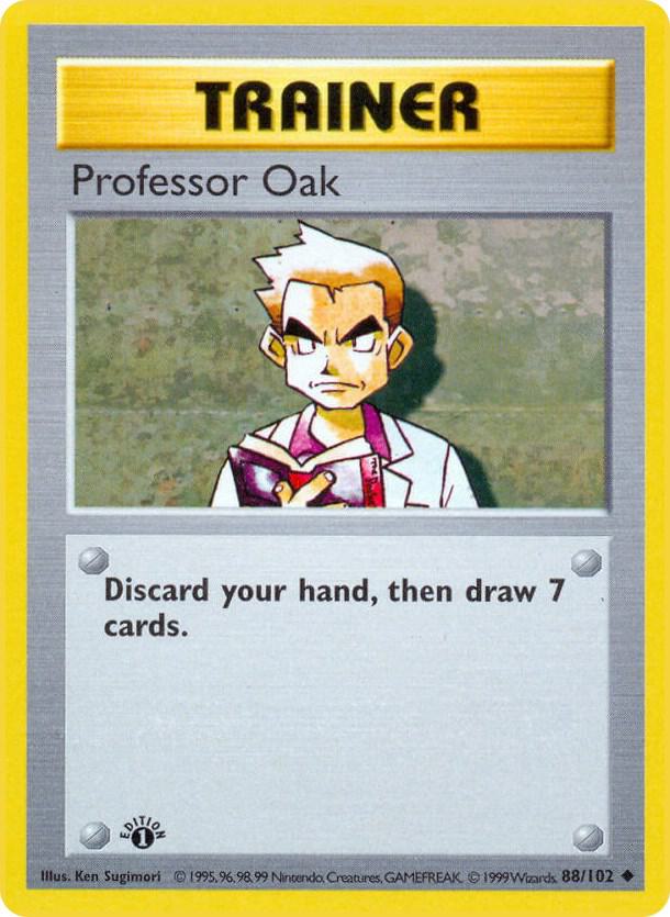 Pokemon Professor Oak #88 Base Set