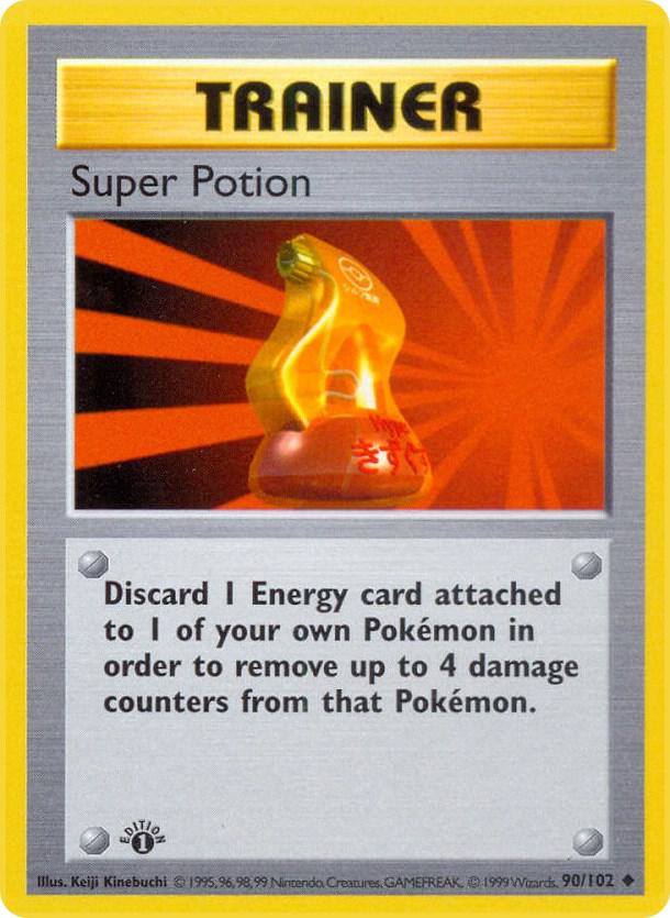 Pokemon Super Potion #90 Base Set