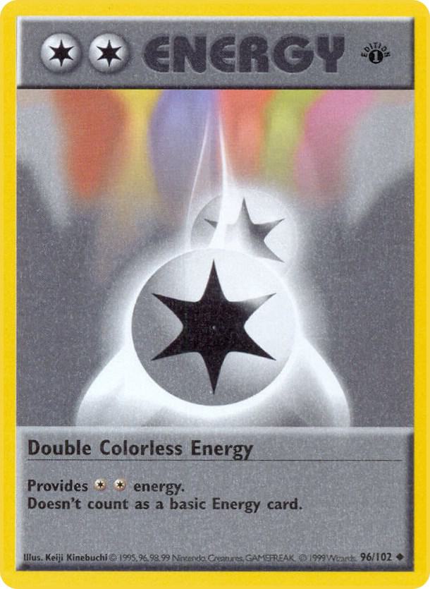 Pokemon Double Colorless Energy #96 Base Set