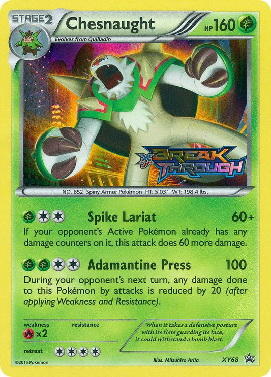 Pokemon Chesnaught XY68 XY Black Star Promos