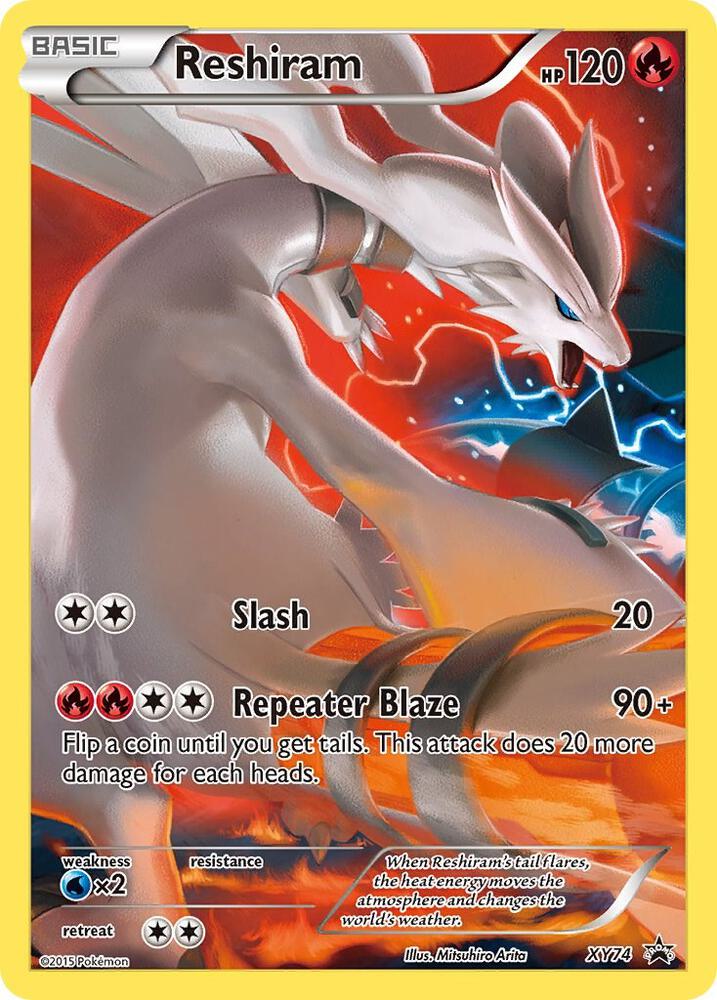 Pokemon Reshiram XY74 XY Black Star Promos