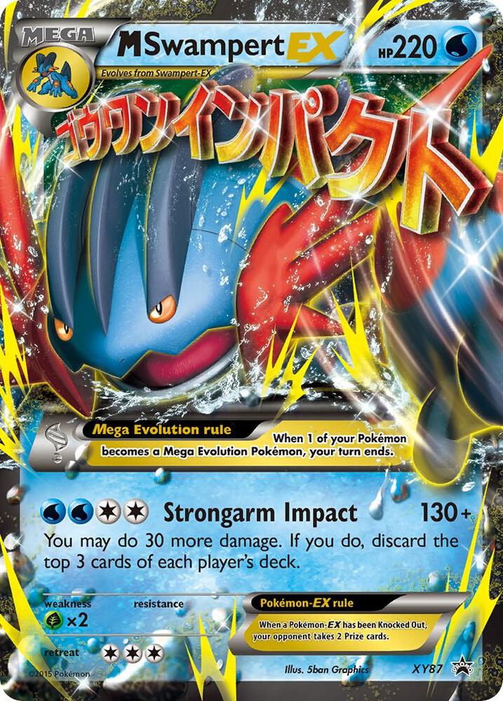 Pokemon M Swampert EX XY87 XY Black Star Promos