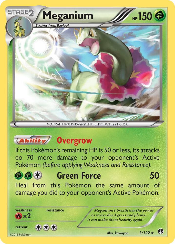 Pokemon Meganium 3/122 BREAKpoint