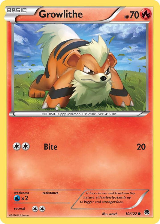 Pokemon Growlithe 10/122 BREAKpoint