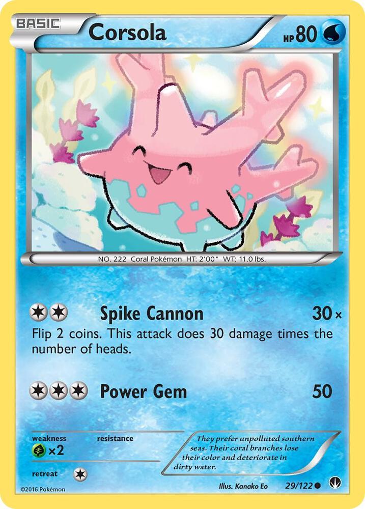 Pokemon Corsola 29/122 BREAKpoint