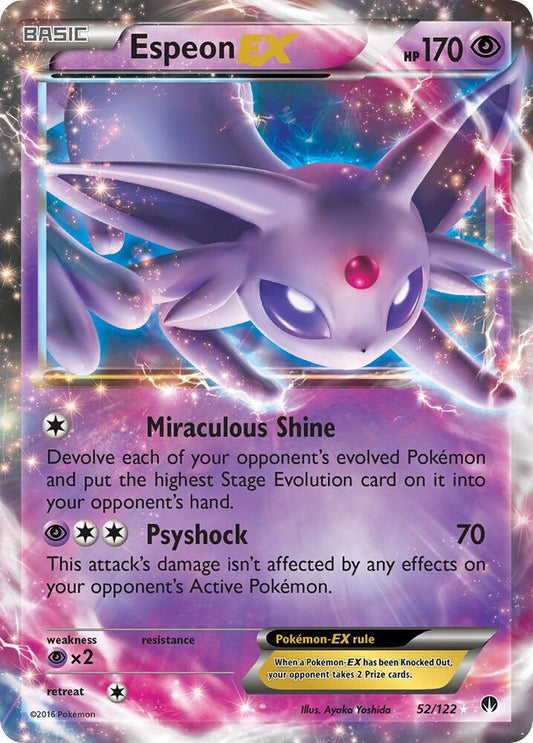 Pokemon Espeon EX 52/122 BREAKpoint