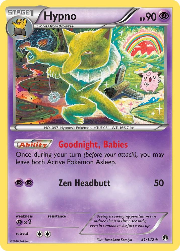 Pokemon Hypno 51/122 BREAKpoint