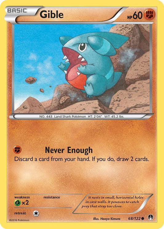 Pokemon Gible 68/122 BREAKpoint