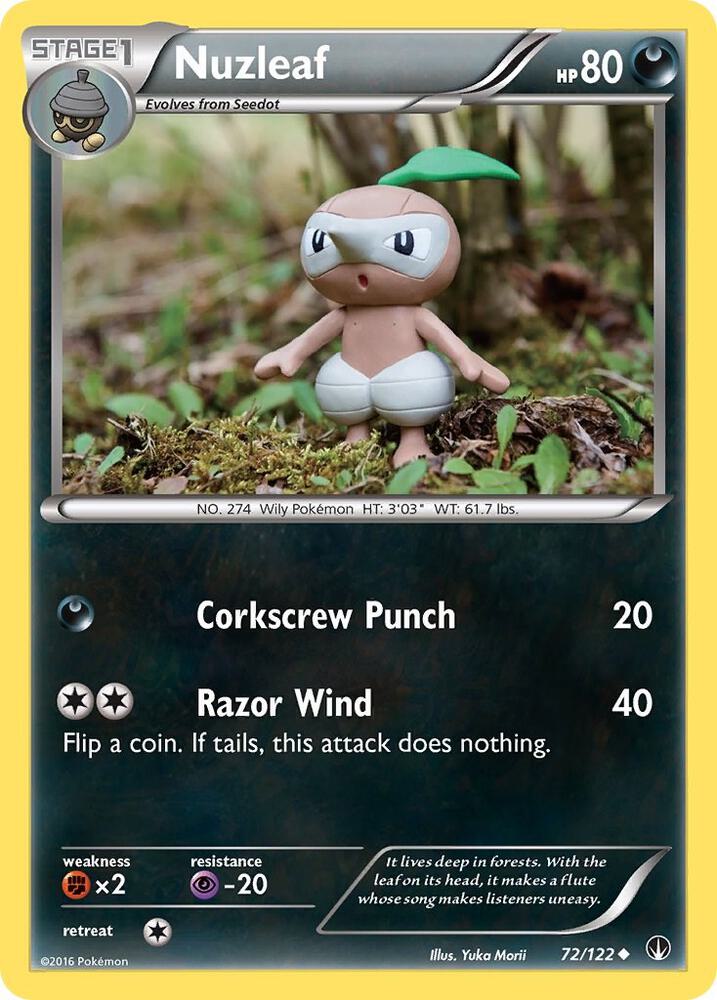 Pokemon Nuzleaf 72/122 BREAKpoint