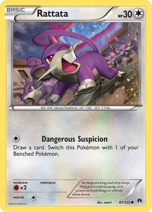 Pokemon Rattata 87/122 BREAKpoint