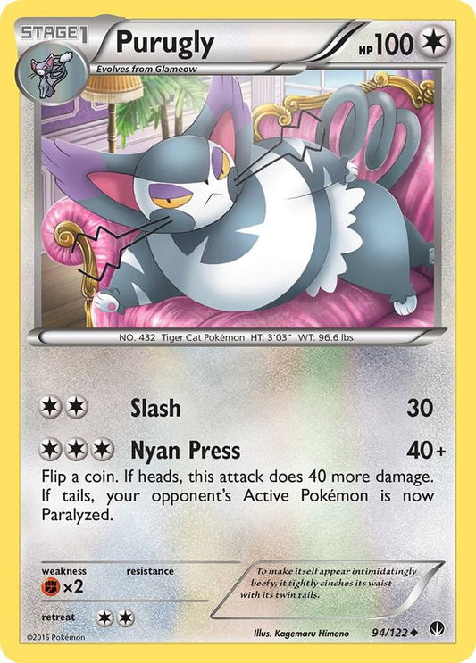 Pokemon Purugly 94/122 BREAKpoint