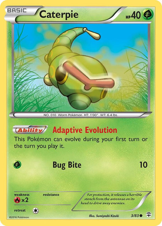 Pokemon Caterpie 3/83 Generations