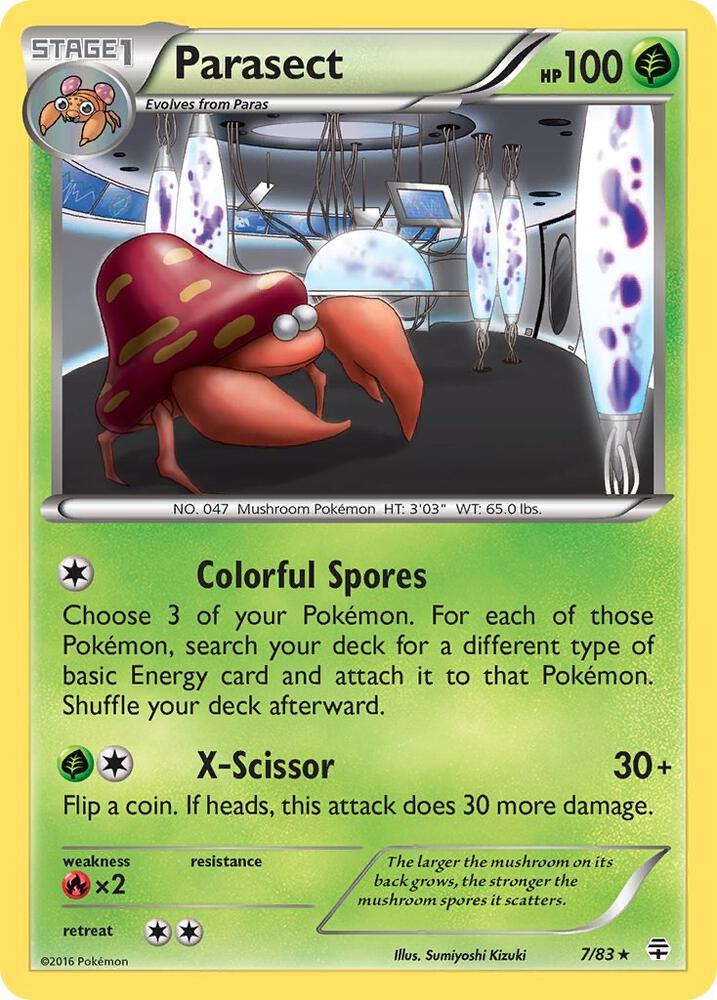 Pokemon Parasect 7/83 Generations
