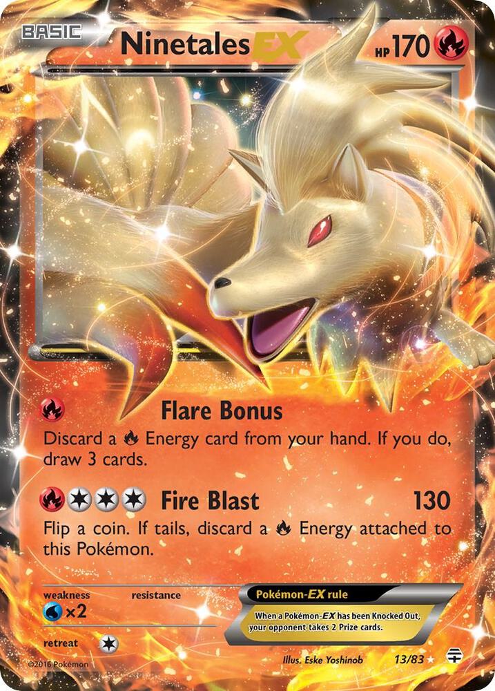 Pokemon Ninetales EX 13/83 Generations