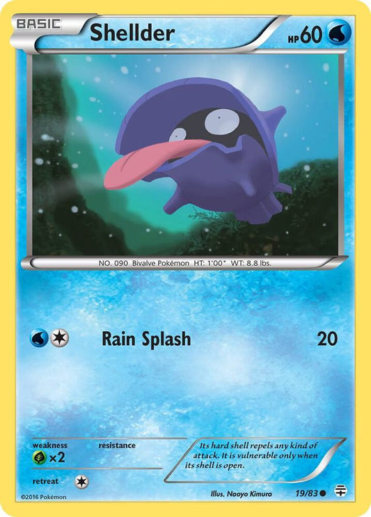Pokemon Shellder 19/83 Generations