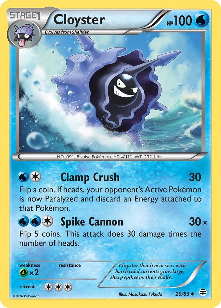 Pokemon Cloyster 20/83 Generations