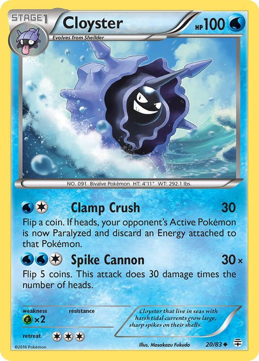Pokemon Cloyster 20/83 Generations