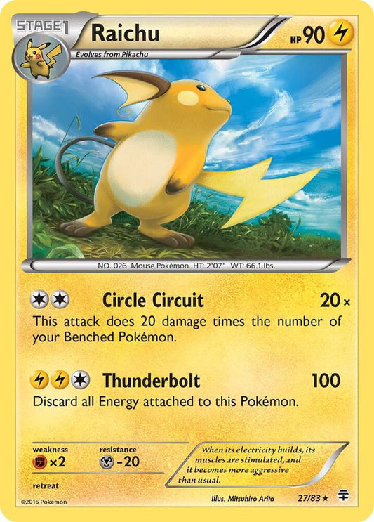 Pokemon Raichu 27/83 Generations