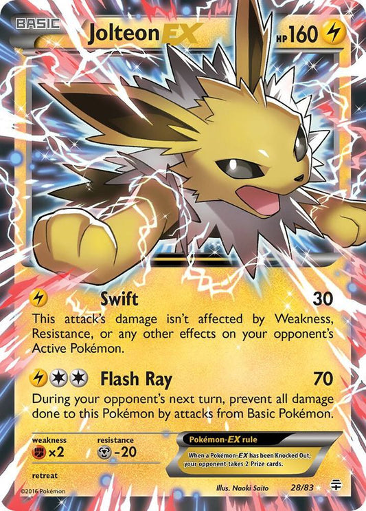 Pokemon Jolteon EX 28/83 Generations