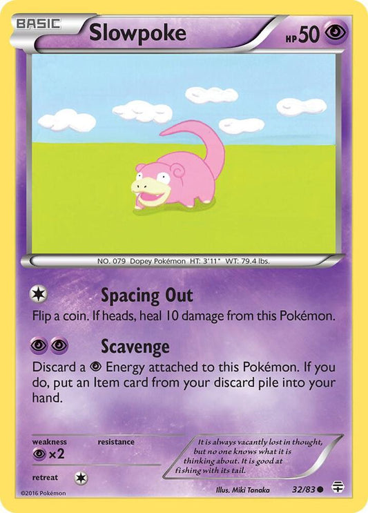 Pokemon Slowpoke 32/83 Generations