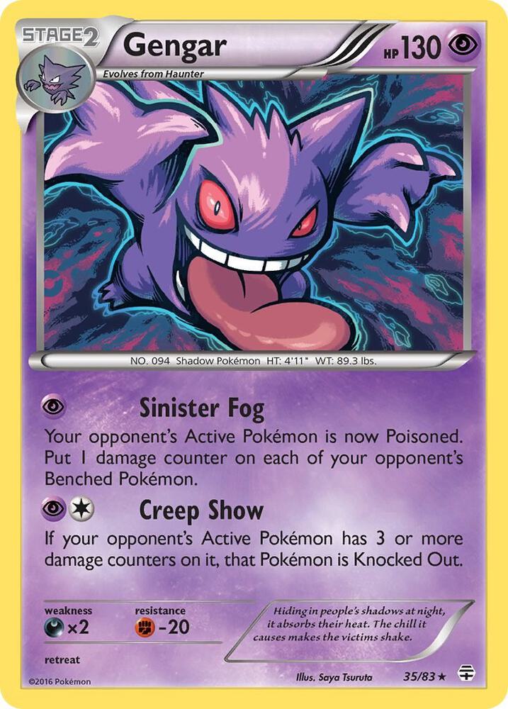 Pokemon Gengar 35/83 Generations