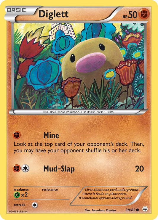 Pokemon Diglett 38/83 Generations