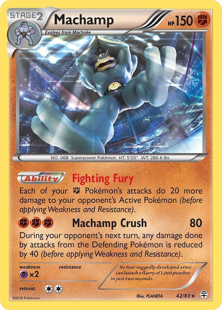 Pokemon Machamp 42/83 Generations