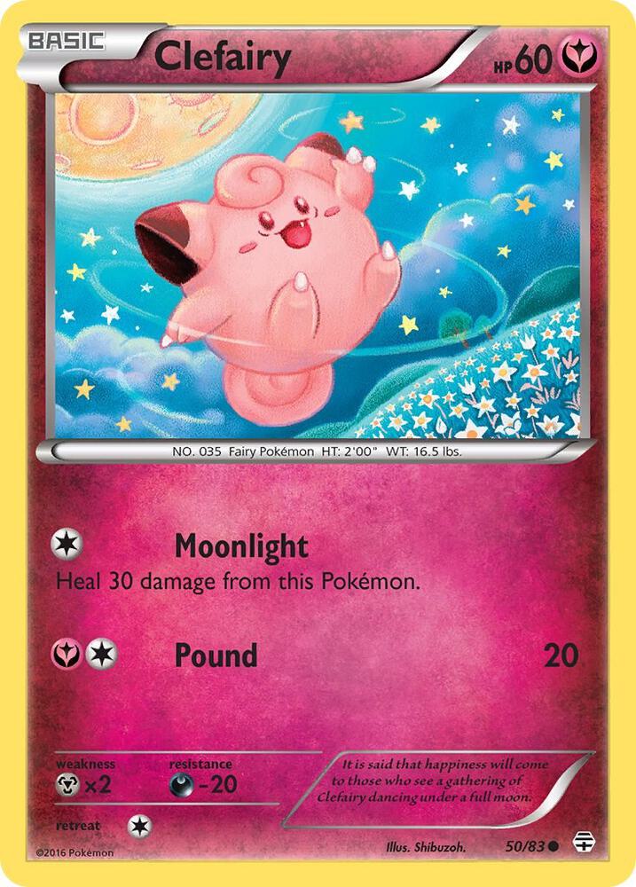 Pokemon Clefairy 50/83 Generations
